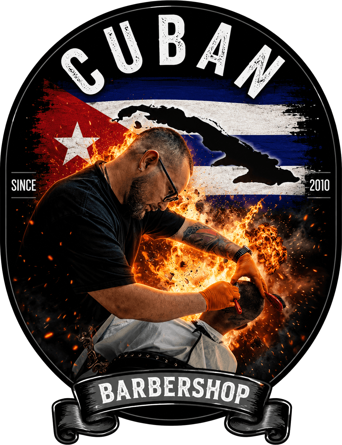Cuban Barbershop emblem — Tu Barber Cubanito, Brighton, Colorado, since 2010